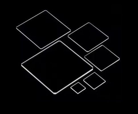 Square Transparent Quartz Glass Plate 6.91g/cm3 or 2.23g/cm3 Density for Precision Machining