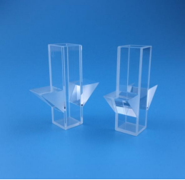 Square Clear Quartz Glass Cuvette With Optical Critical Section