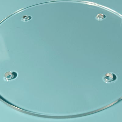 Precision Perforated Quartz Plate High Purity Fused Silica Double Side Ground For Tube Furnace Vacuum Coating