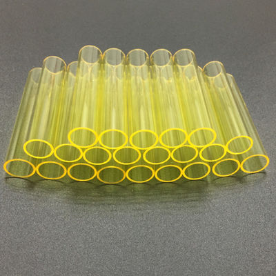 Cerium Doped Quartz Glass Tube Yellow Color Uv Blocking